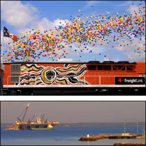 The train makes it to Darwin!!