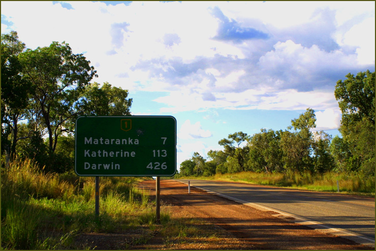 Stuart Highway near Mataranka