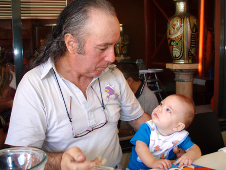 Grandpa and me having brunch!