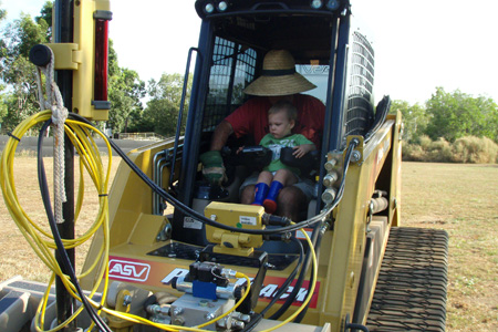 Me 'n Grandpa on the job!