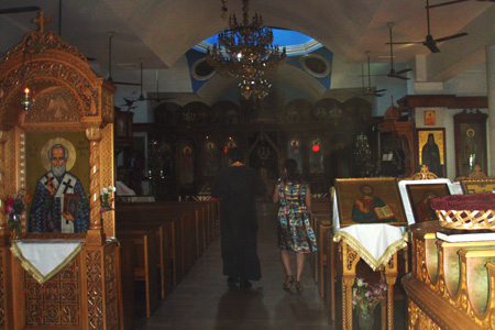 Inside the Greek church